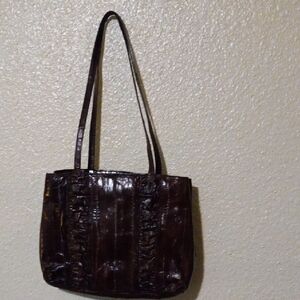 Vintage eel skin handbag